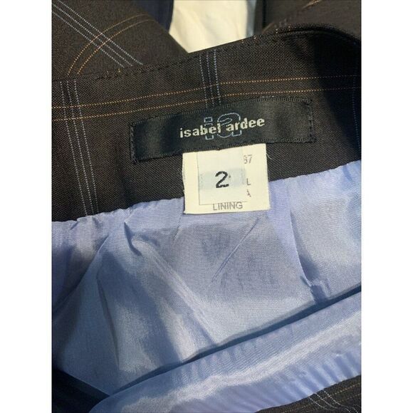 Isabel Ardee Black Plaid Skirt Suit 0 2 Xxs Xs - Picture 8 of 8